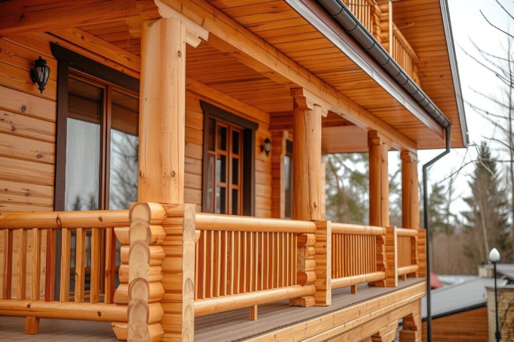 image of balcony made with timber decking