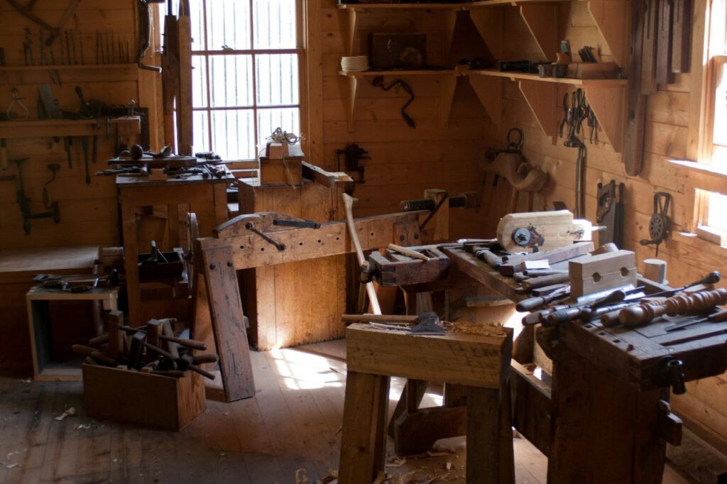 image of a carpentry shop