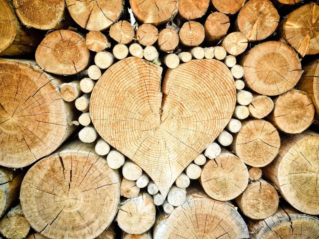 image of a stack of timber to be used in decking frame