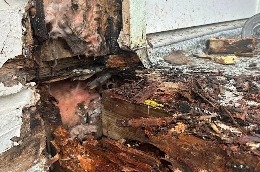 rotten timber around decks