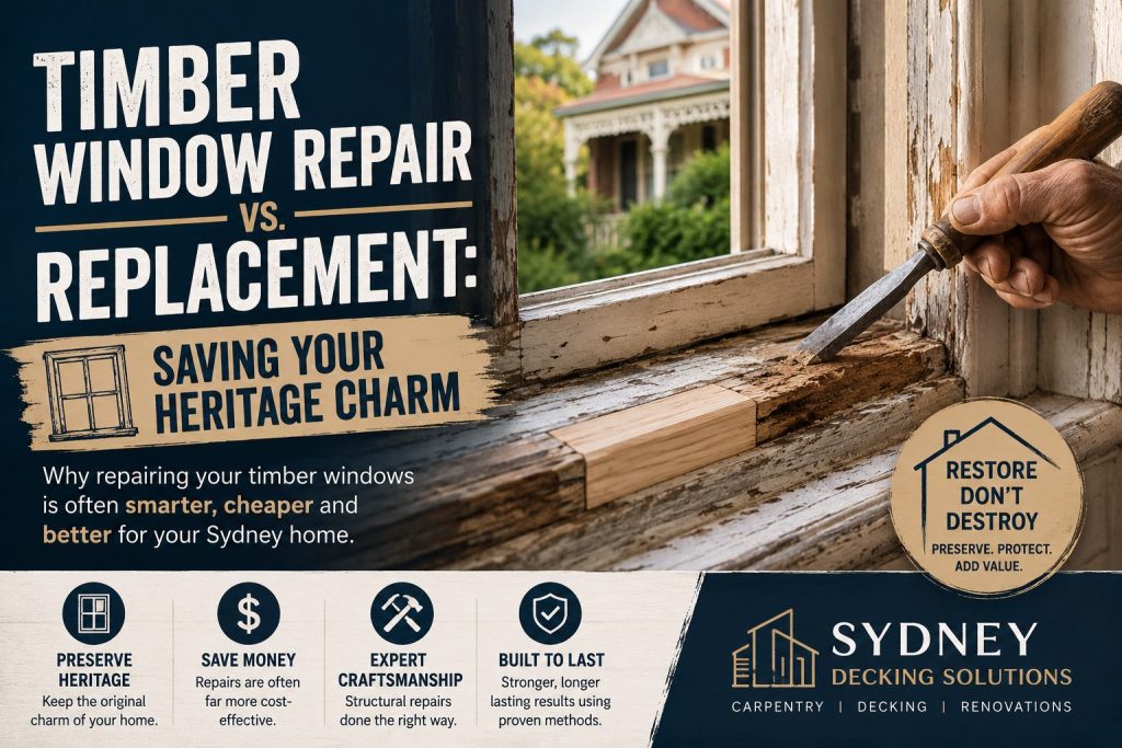 Timber Window Repair vs. Replacement: Saving Your Heritage Charm