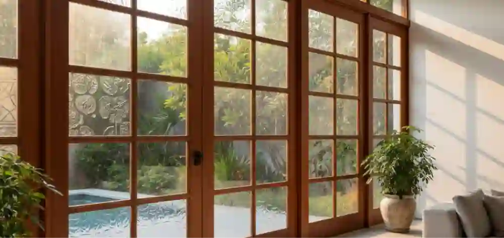 Glass & Timber Combination Doors