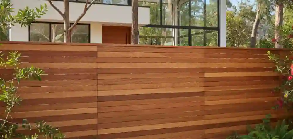 Horizontal Slat Timber Fences