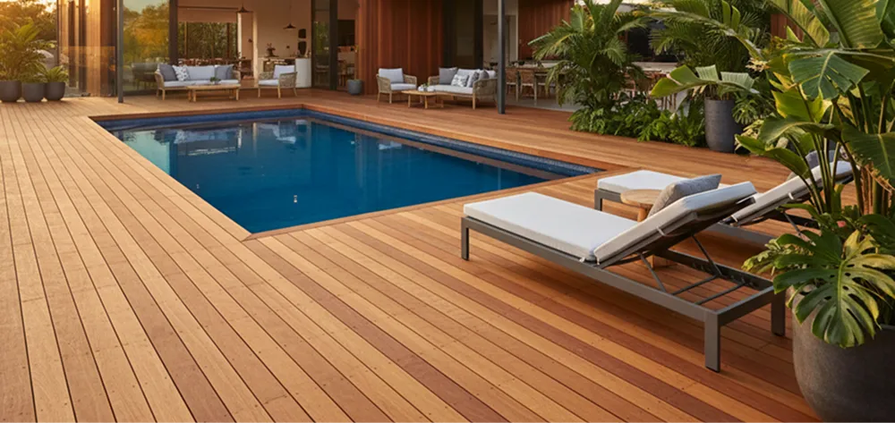 Poolside Timber Decking