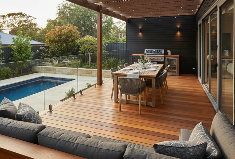Timber deck features